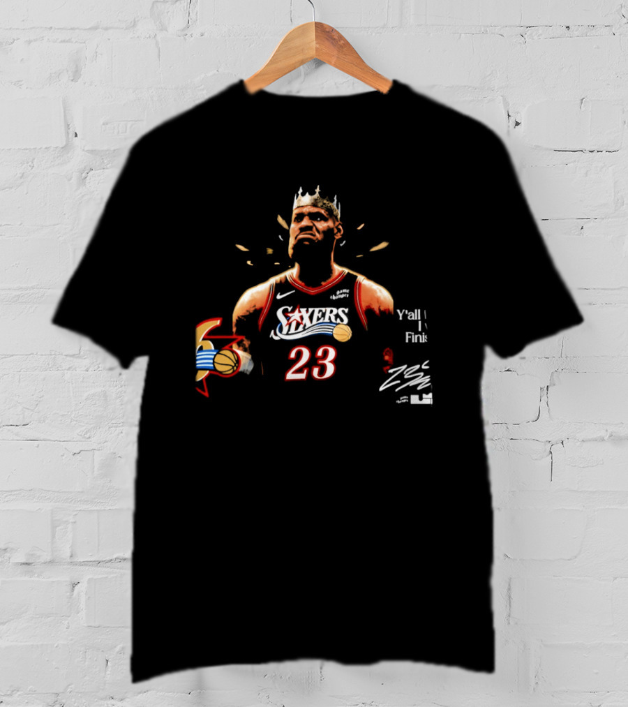 King LeBron James 23 Philadelphia 76ers Crossover Art NBA Basketball T-Shirt