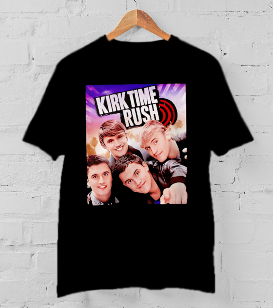 Kirk Time Rush Band Members With Palm Trees T-Shirt