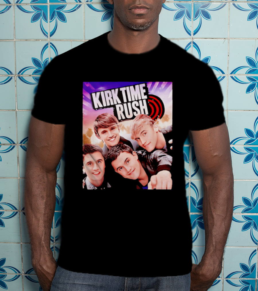 Kirk Time Rush Band Members With Palm Trees T-Shirt