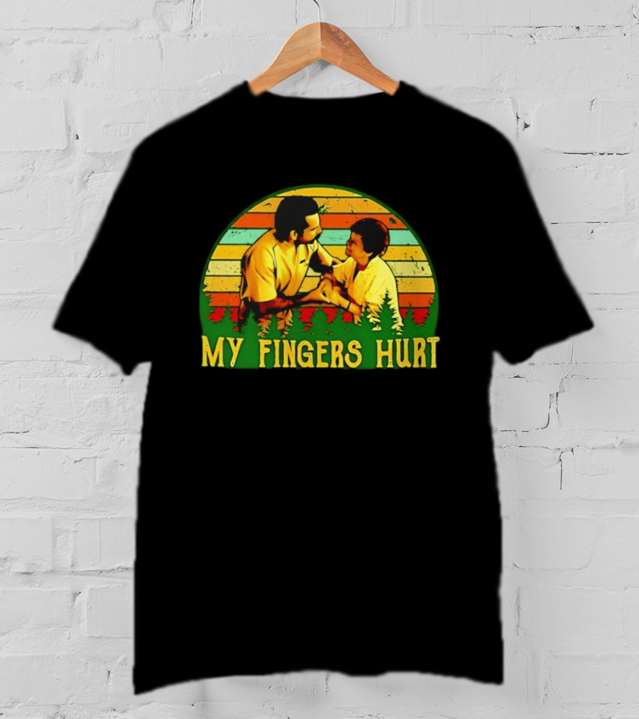 Happy Gilmore My Fingers Hurt Scene Vintage Style Adam Sandler T-Shirt