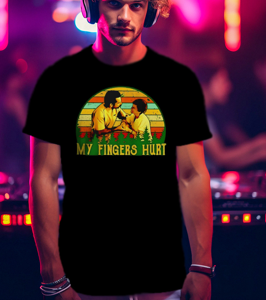Happy Gilmore My Fingers Hurt Scene Vintage Style Adam Sandler T-Shirt
