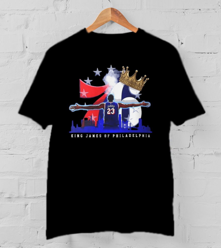 LeBron James NBA 76ers King James Of Philadelphia T-Shirt