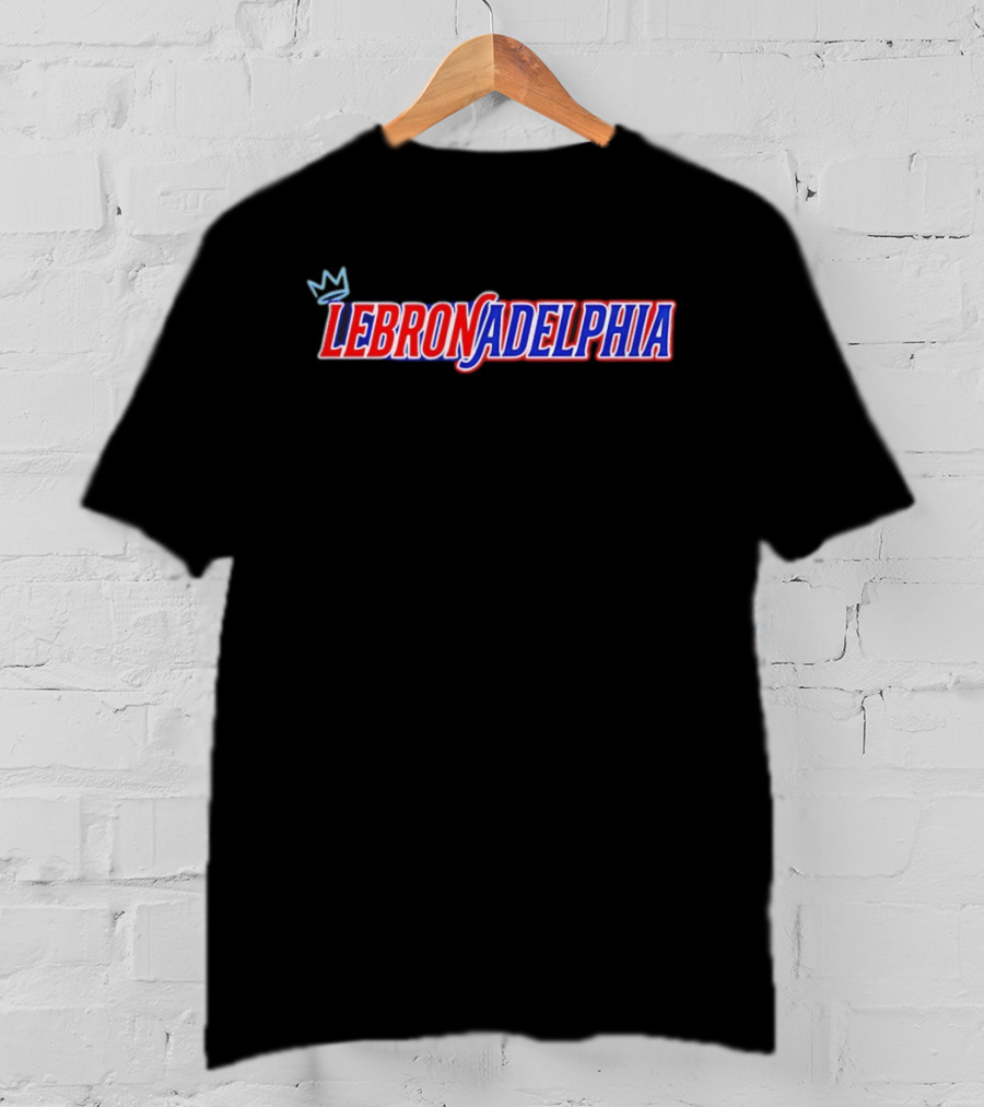 LeBron James Philadelphia 76ers LeBronadelphia King Concept 2026 T-Shirt