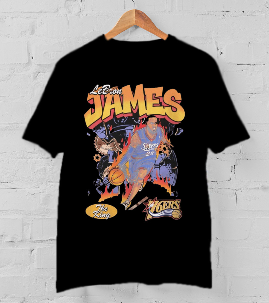 LeBron James 76ers The King Philadelphia 2026 Basketball NBA 23 T-Shirt