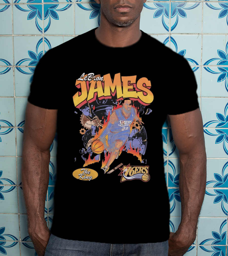 LeBron James 76ers The King Philadelphia 2026 Basketball NBA 23 T-Shirt