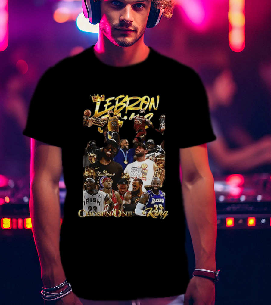 Lebron James Chosen One King Lakers Heat Cavaliers Lakers Champions T-Shirt