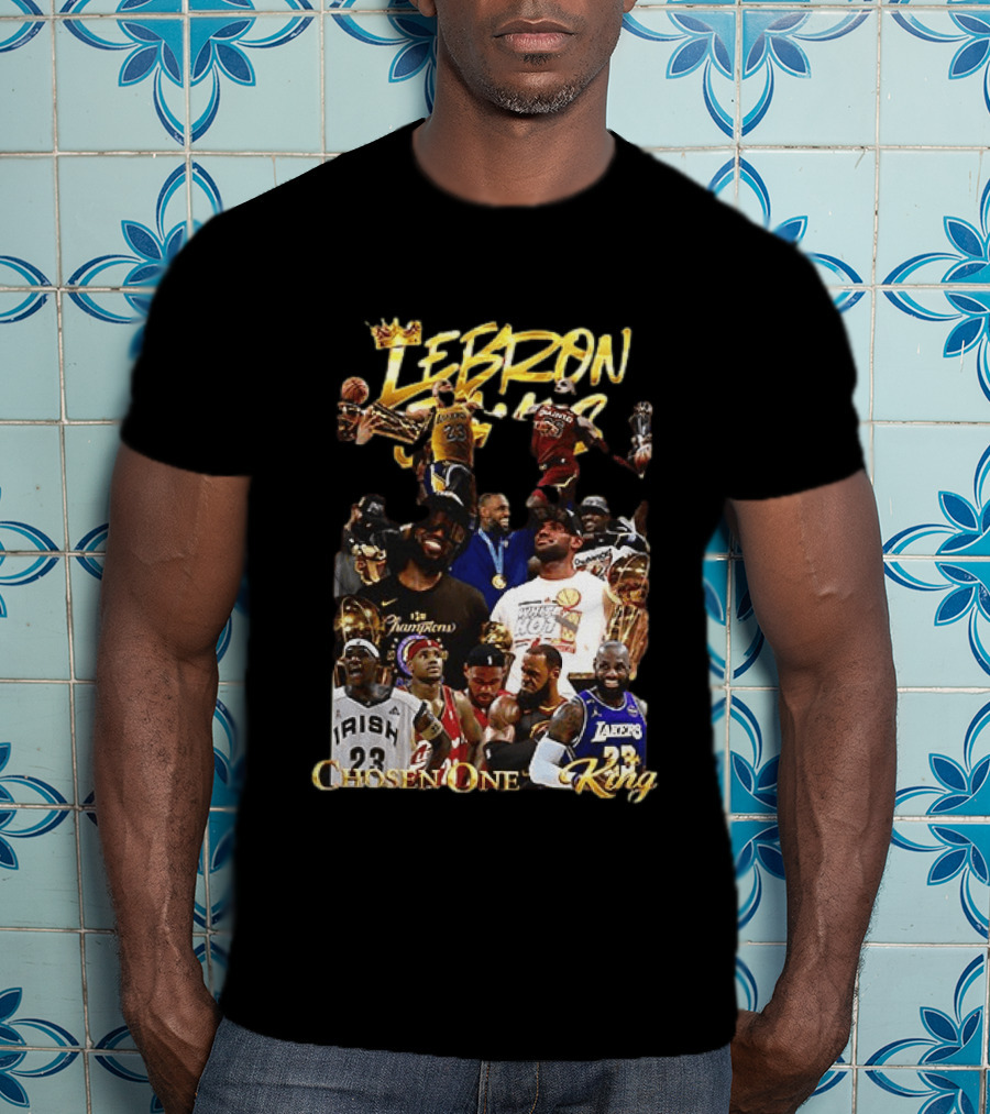 Lebron James Chosen One King Lakers Heat Cavaliers Lakers Champions T-Shirt