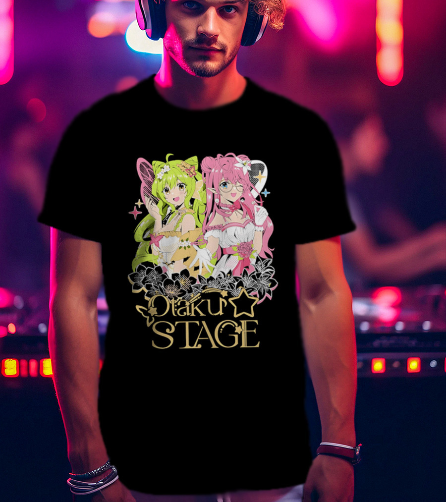 Otaku Stage Inanna Bell Lily Pichu Anime Characters Pastel Aesthetic T-Shirt
