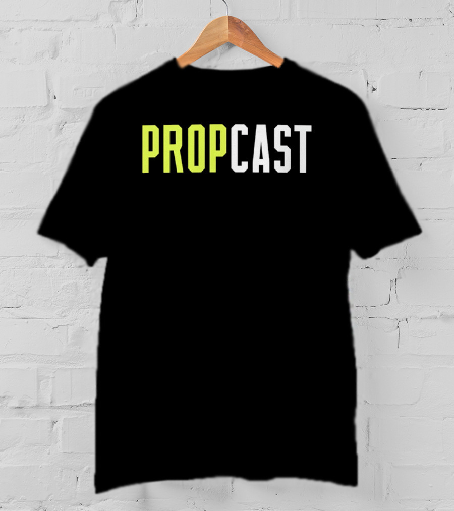 Propcast Podcast Merchandise Yellow And White T-Shirt