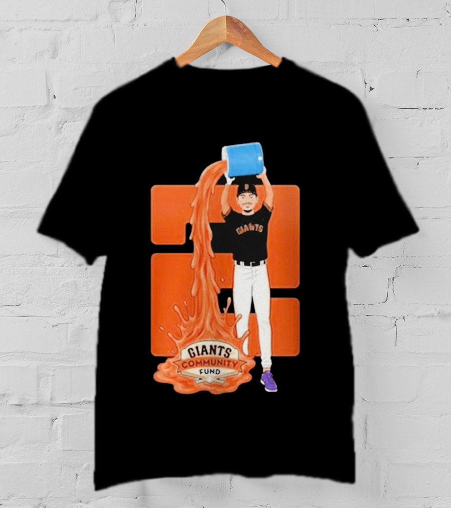 San Francisco Giants Community Fund Player Orange Bucket Splash T-Shirt