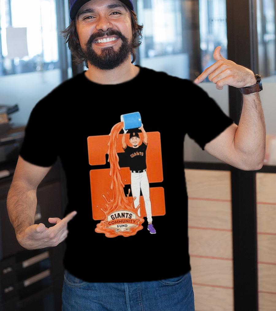 San Francisco Giants Community Fund Player Orange Bucket Splash T-Shirt