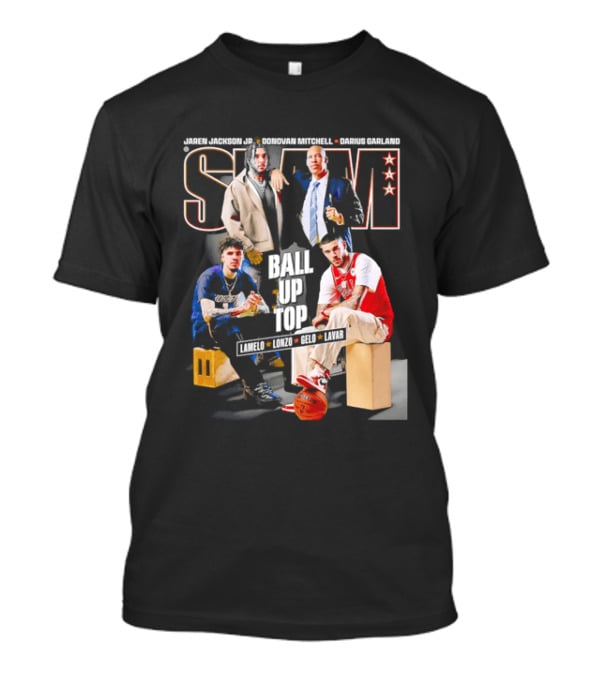 Slam Magazine Ball Up Top LaMelo Lonzo Gelo LaVar Chicago Bulls Legends T-Shirt