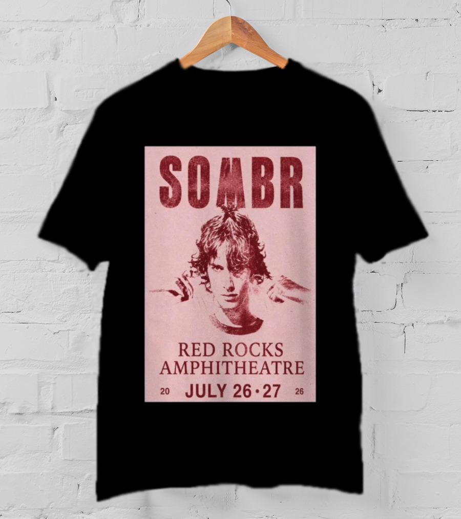 SOMBR Red Rocks Amphitheatre July 26 27 2026 T-Shirt