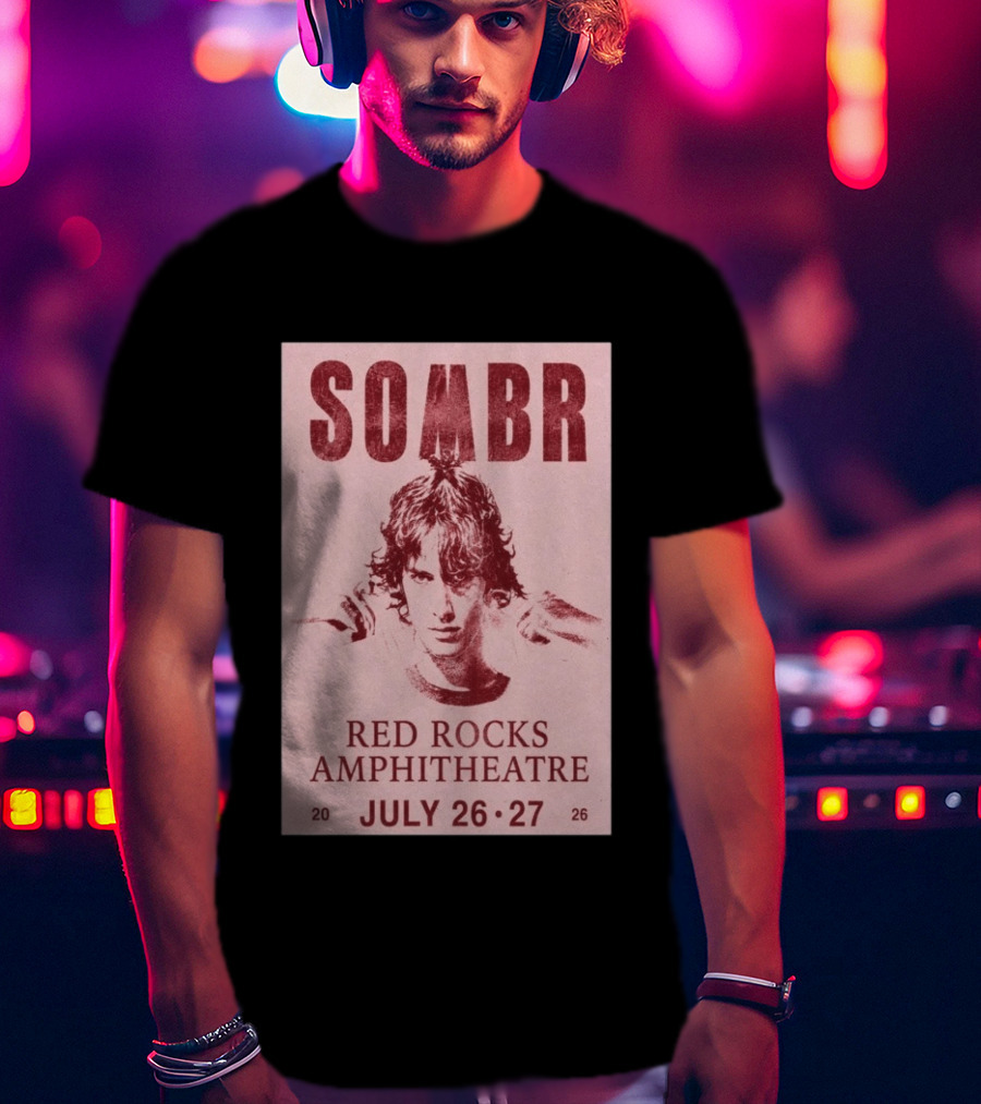 SOMBR Red Rocks Amphitheatre July 26 27 2026 T-Shirt
