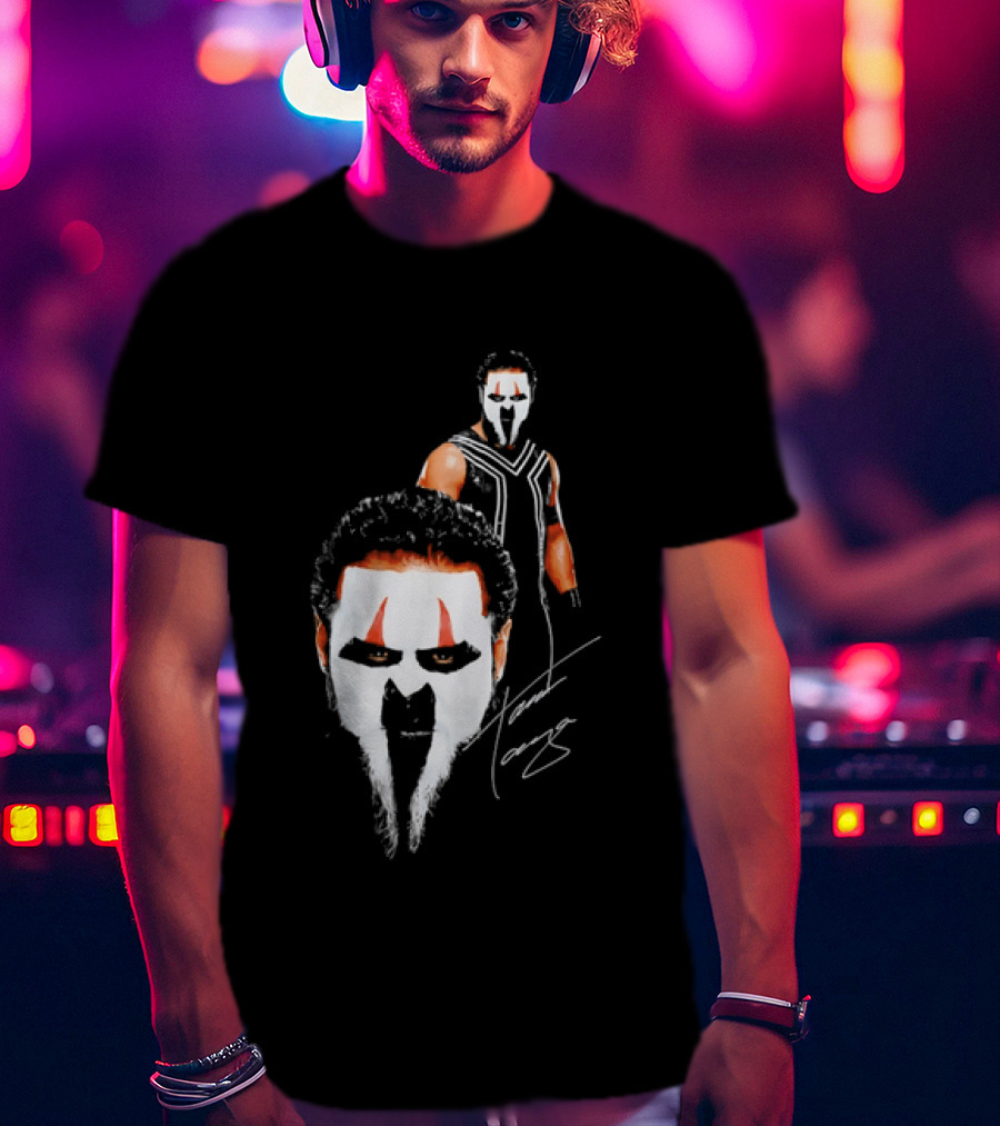 Tama Tonga Face Paint Mask Wrestler Signature T-Shirt