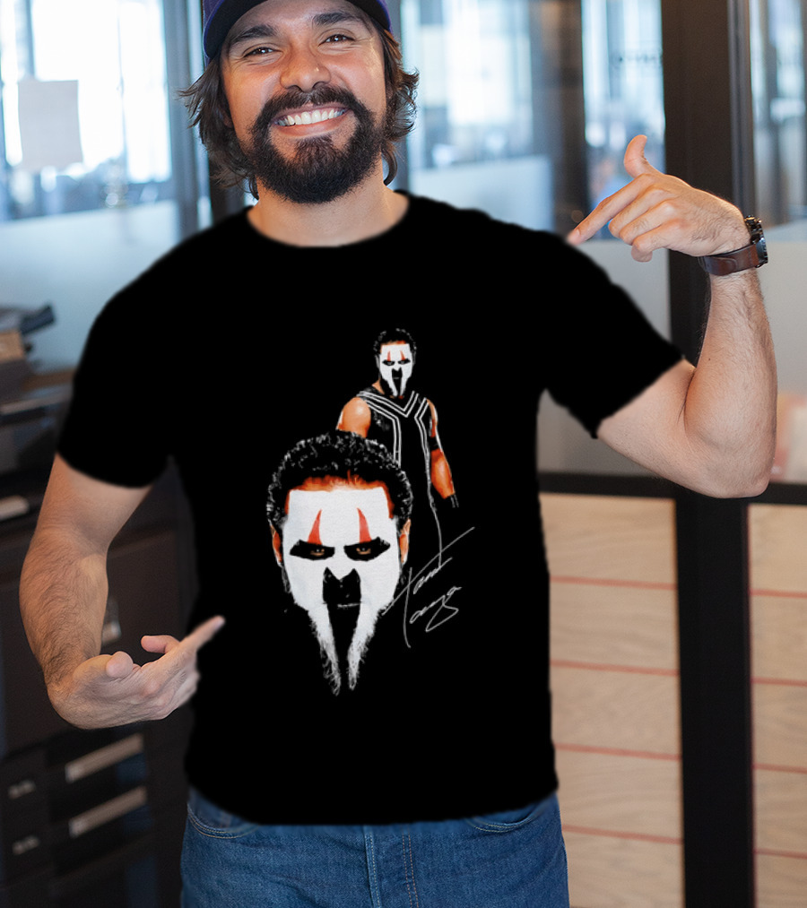 Tama Tonga Face Paint Mask Wrestler Signature T-Shirt