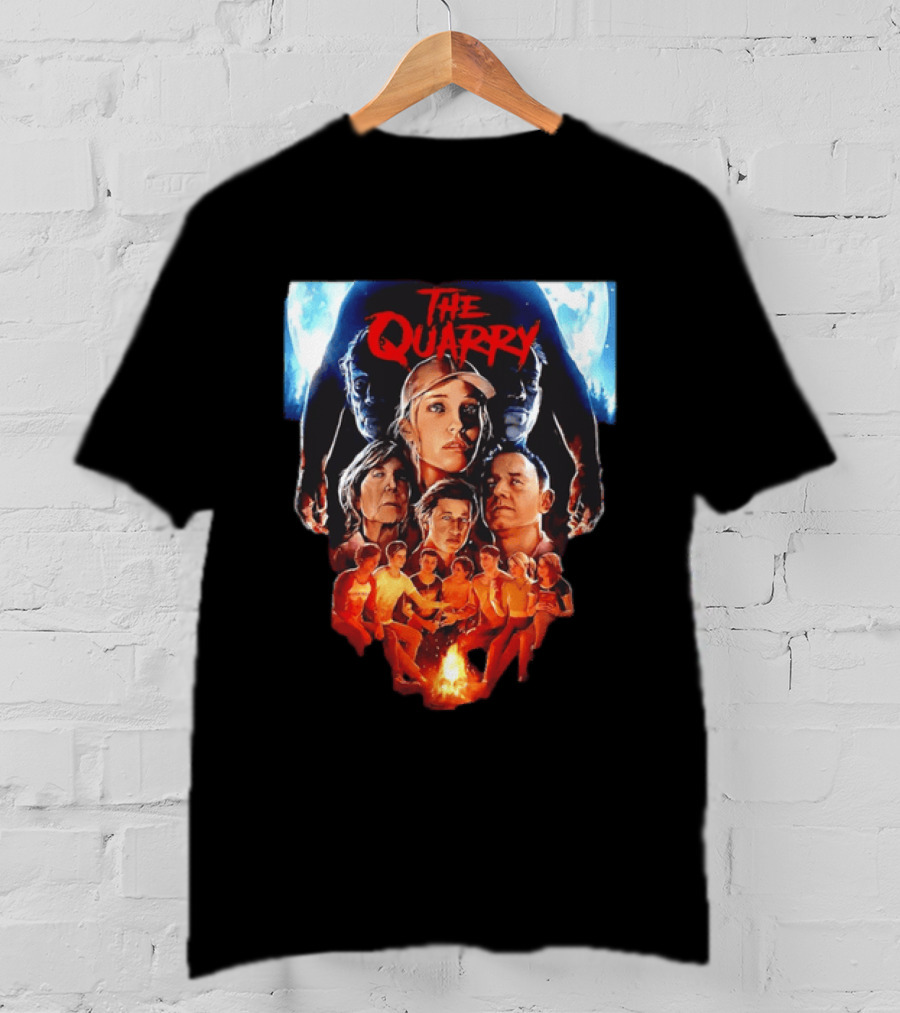 The Quarry Movie Cast Campfire Scene With Moonlit T-Shirt