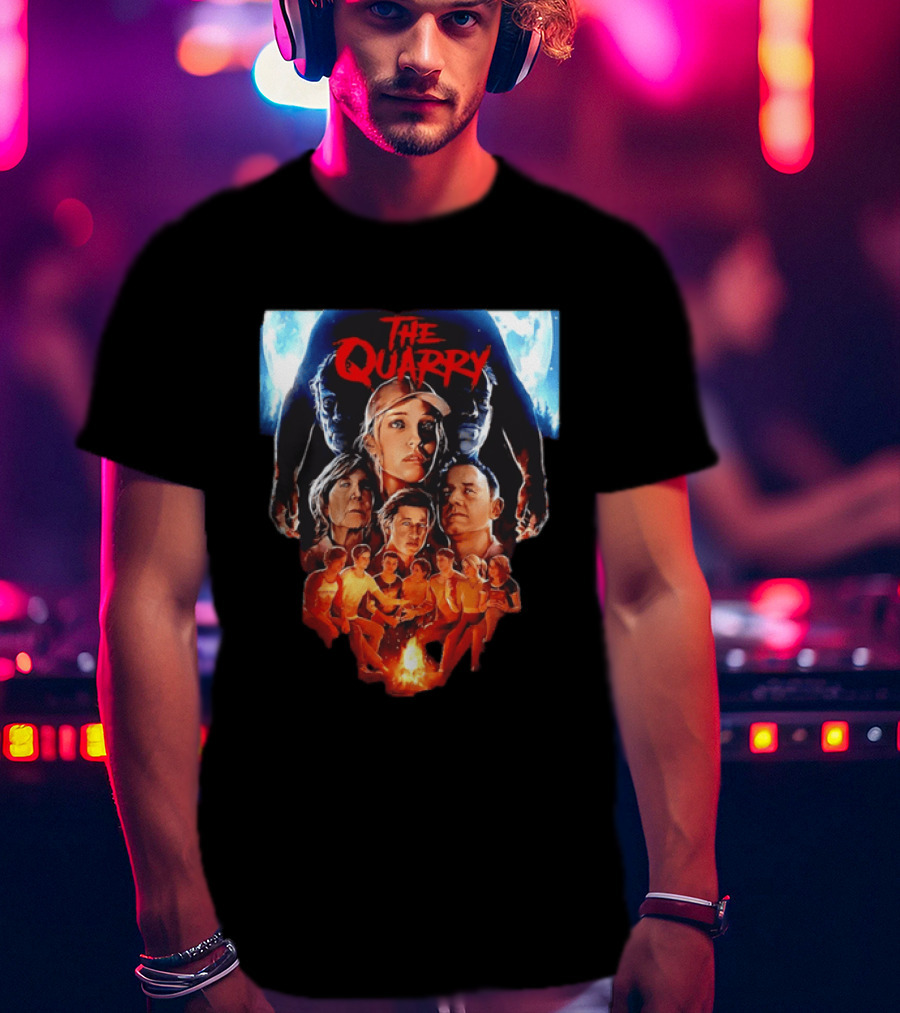 The Quarry Movie Cast Campfire Scene With Moonlit T-Shirt