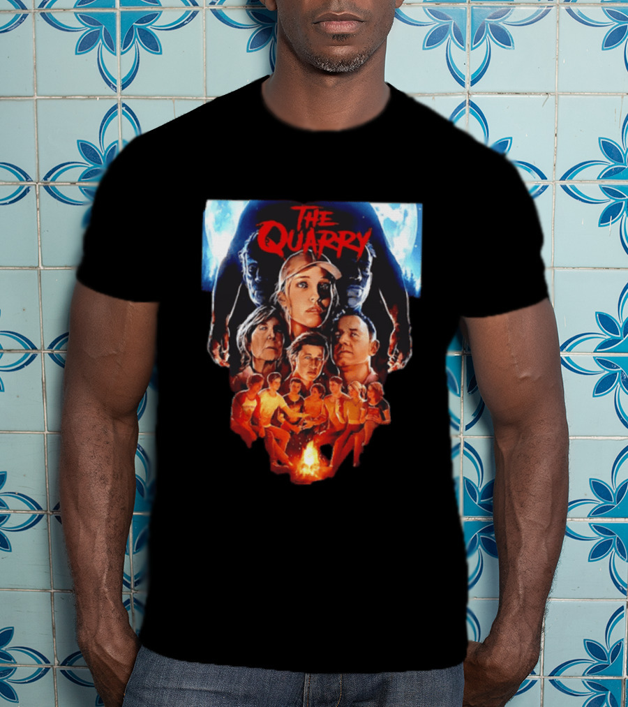 The Quarry Movie Cast Campfire Scene With Moonlit T-Shirt