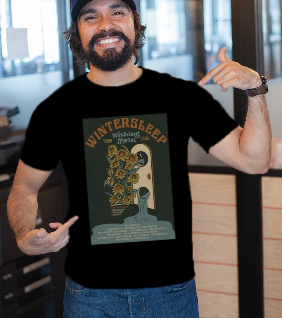 Wintersleep Wishing Moon Tour 2026 Sunflowers Special Guests Dates T-Shirt