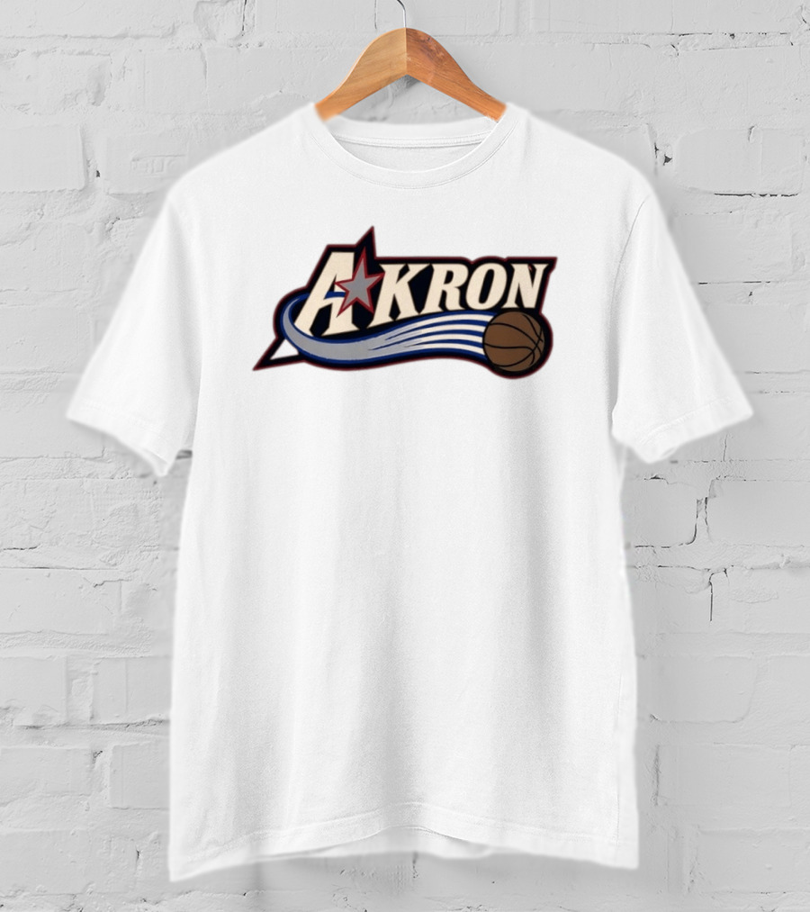 Akron Zips University Of Akron Philadelphia 76ers Basketball Star T-Shirt