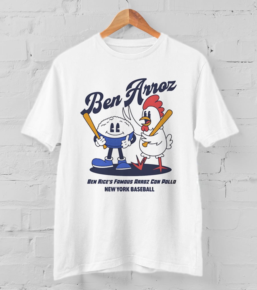 Ben Arroz New York Baseball Arroz Con Pollo Players T-Shirt