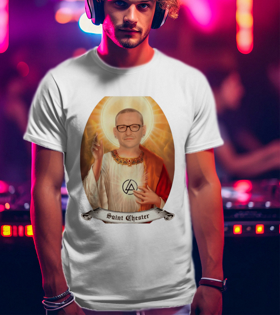 Chester Bennington Saint Chester Linkin Park Memorial T-Shirt