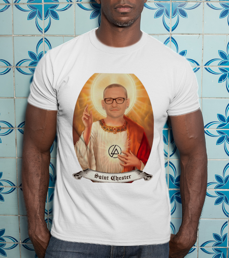 Chester Bennington Saint Chester Linkin Park Memorial T-Shirt