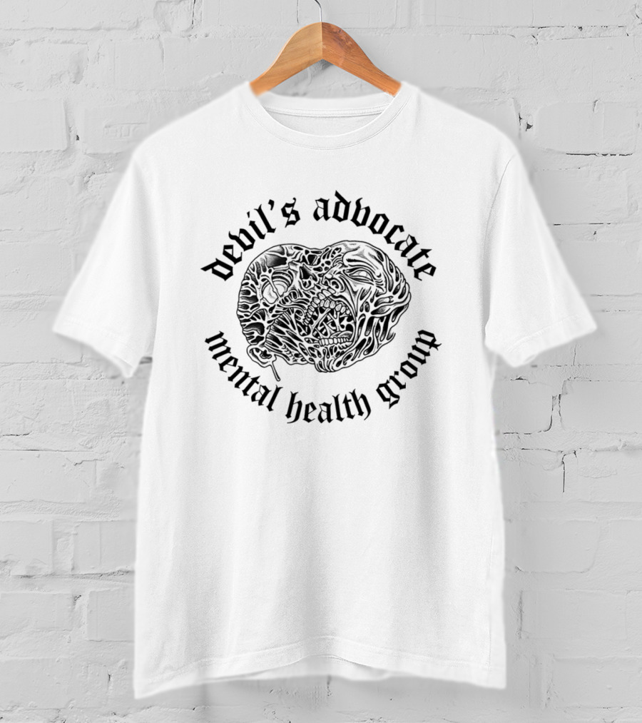 Devil's Advocate Mental Health Group Skull T-Shirt