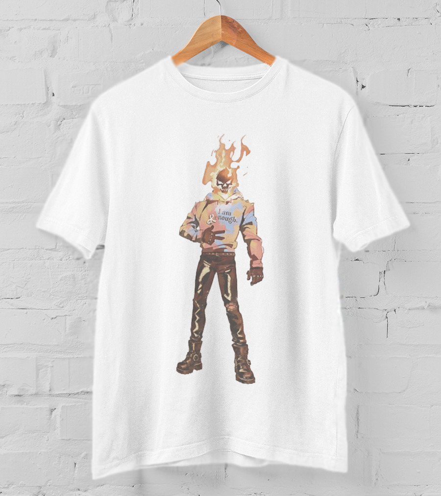 I Am Kenough Ghost Rider Ryan Gosling Hellfire Flame Skull T-Shirt