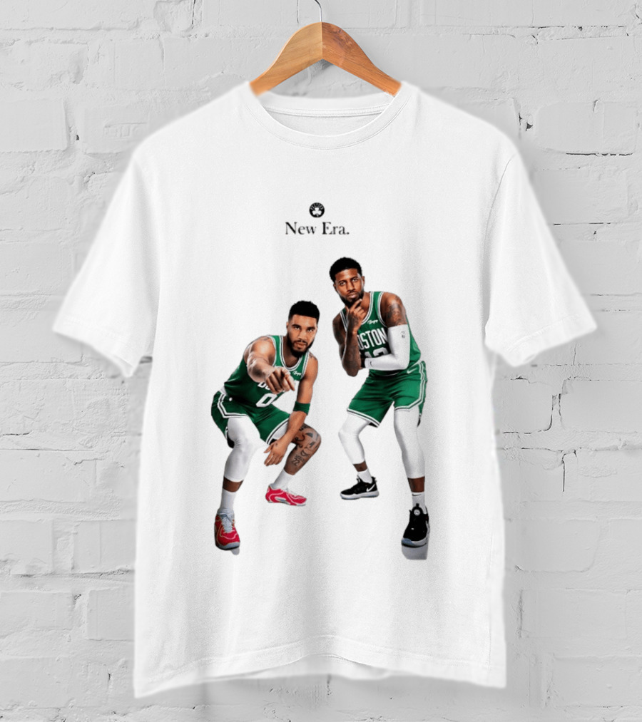 Boston Celtics Jayson Tatum Paul George New Era T-Shirt