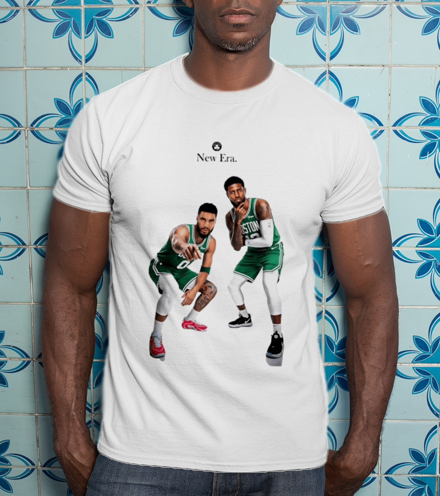 Boston Celtics Jayson Tatum Paul George New Era T-Shirt