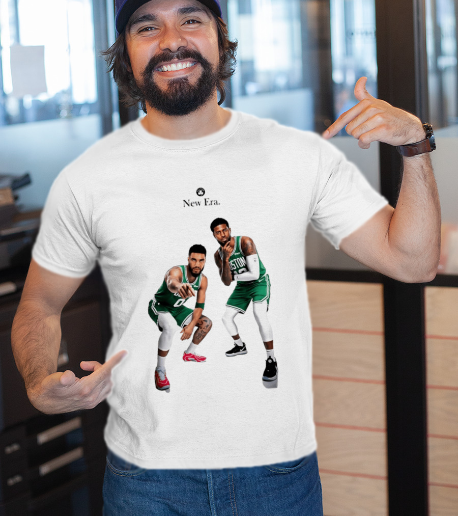 Boston Celtics Jayson Tatum Paul George New Era T-Shirt