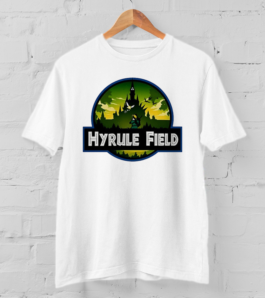 Hyrule Field Link Legend Of Zelda Jurassic Park Fusion T-Shirt