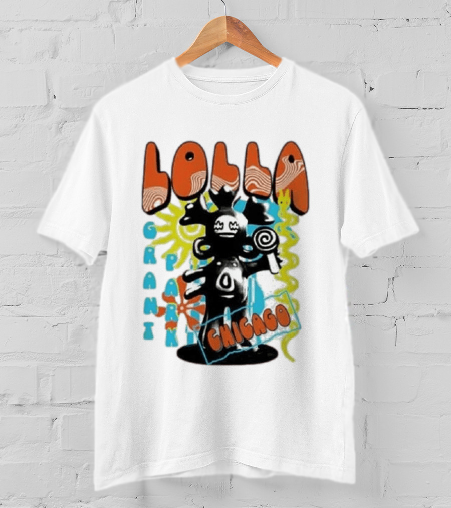 Lollapalooza Festival Lolla Grant Park Chicago Lineup July 30 Aug 2 2026 T-Shirt