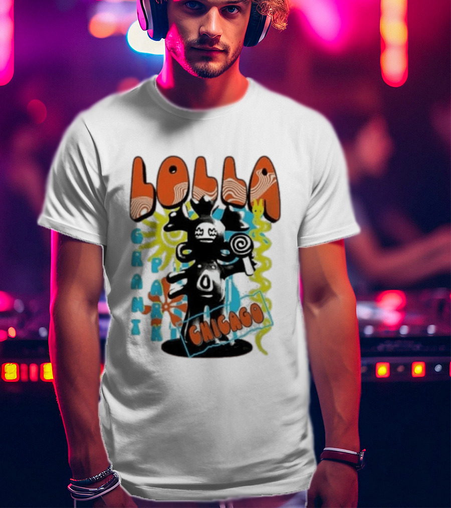 Lollapalooza Festival Lolla Grant Park Chicago Lineup July 30 Aug 2 2026 T-Shirt