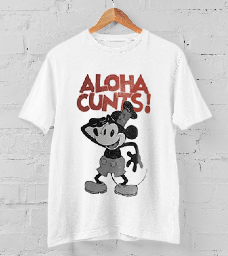 Aloha Cunts Mickey Saying Hello T-Shirt