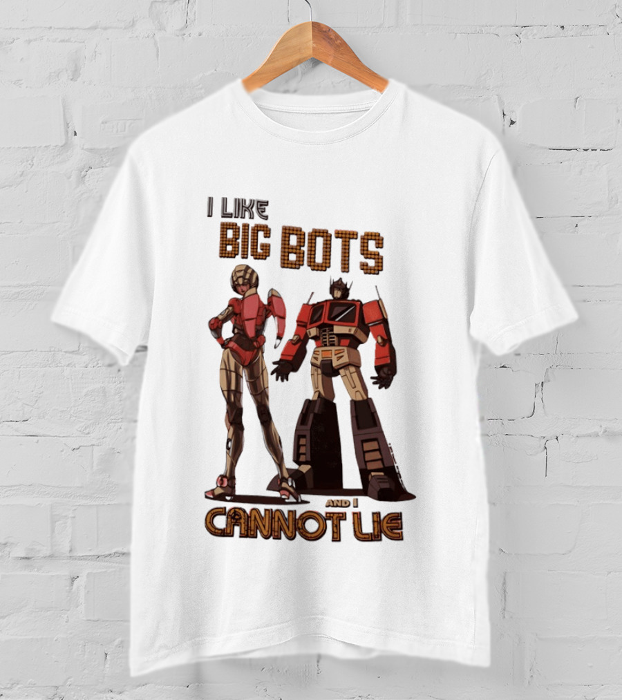 I Like Big Bots And I Cannot Lie Optimus Prime Elita One Transformers Generation 1 T-Shirt