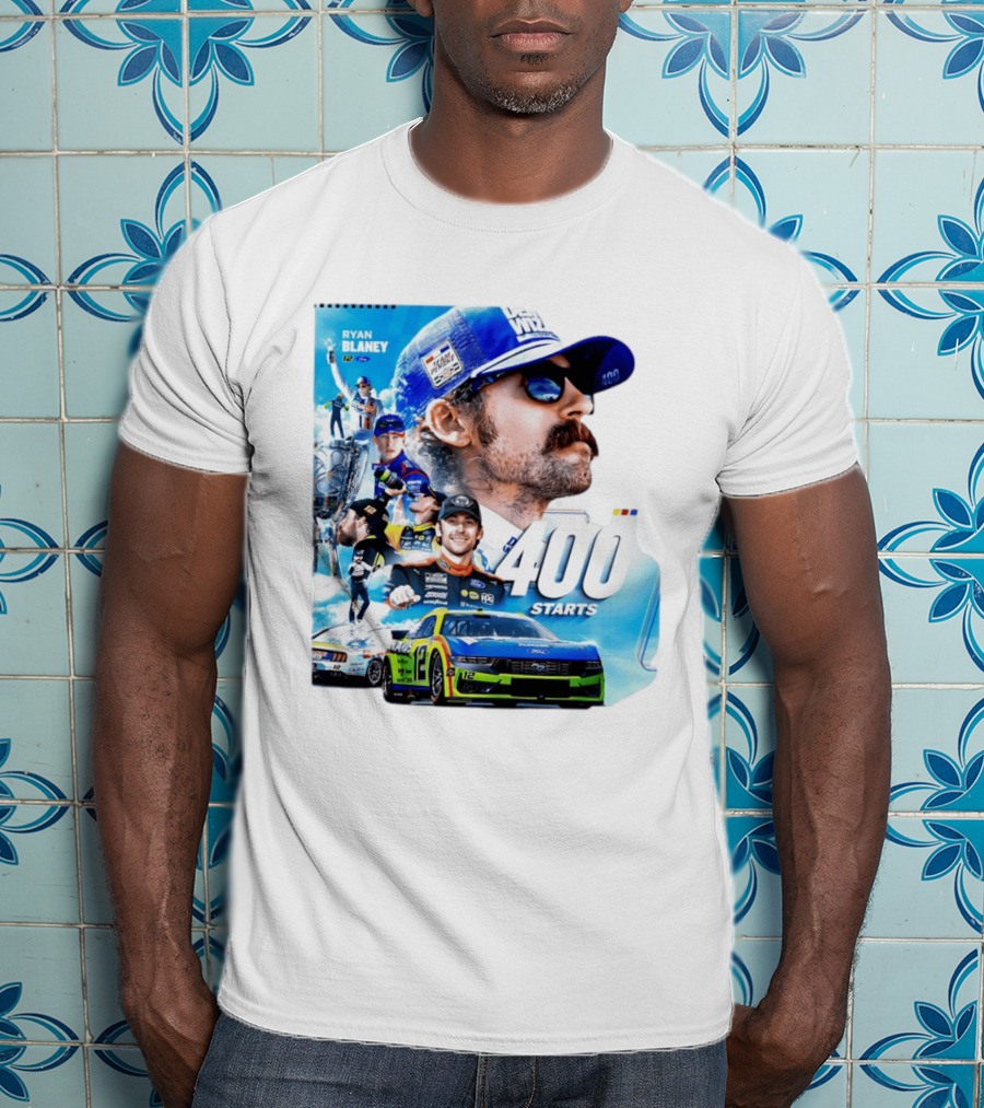 Ryan Blaney 400 Starts Team Penske NASCAR Racing Achievement 2026 T-Shirt