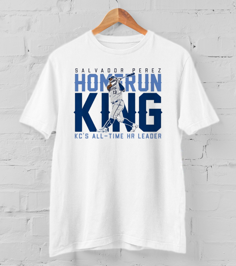 Salvador Perez Home Run King KC's All Time HR Leader T-Shirt