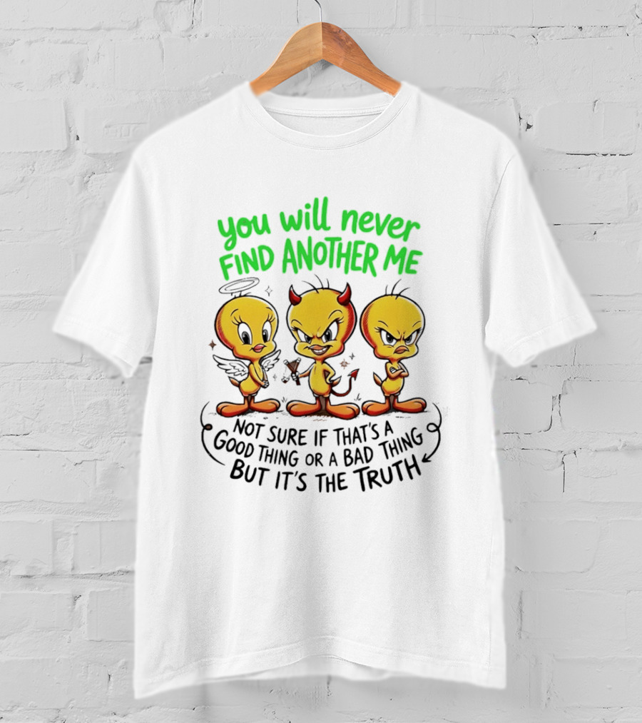 Tweety Bird You Will Never Find Another Me Good Or Bad Truth T-Shirt