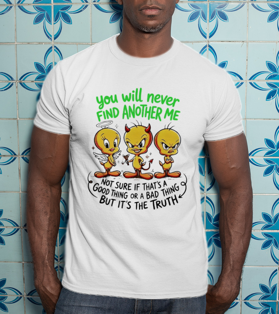 Tweety Bird You Will Never Find Another Me Good Or Bad Truth T-Shirt