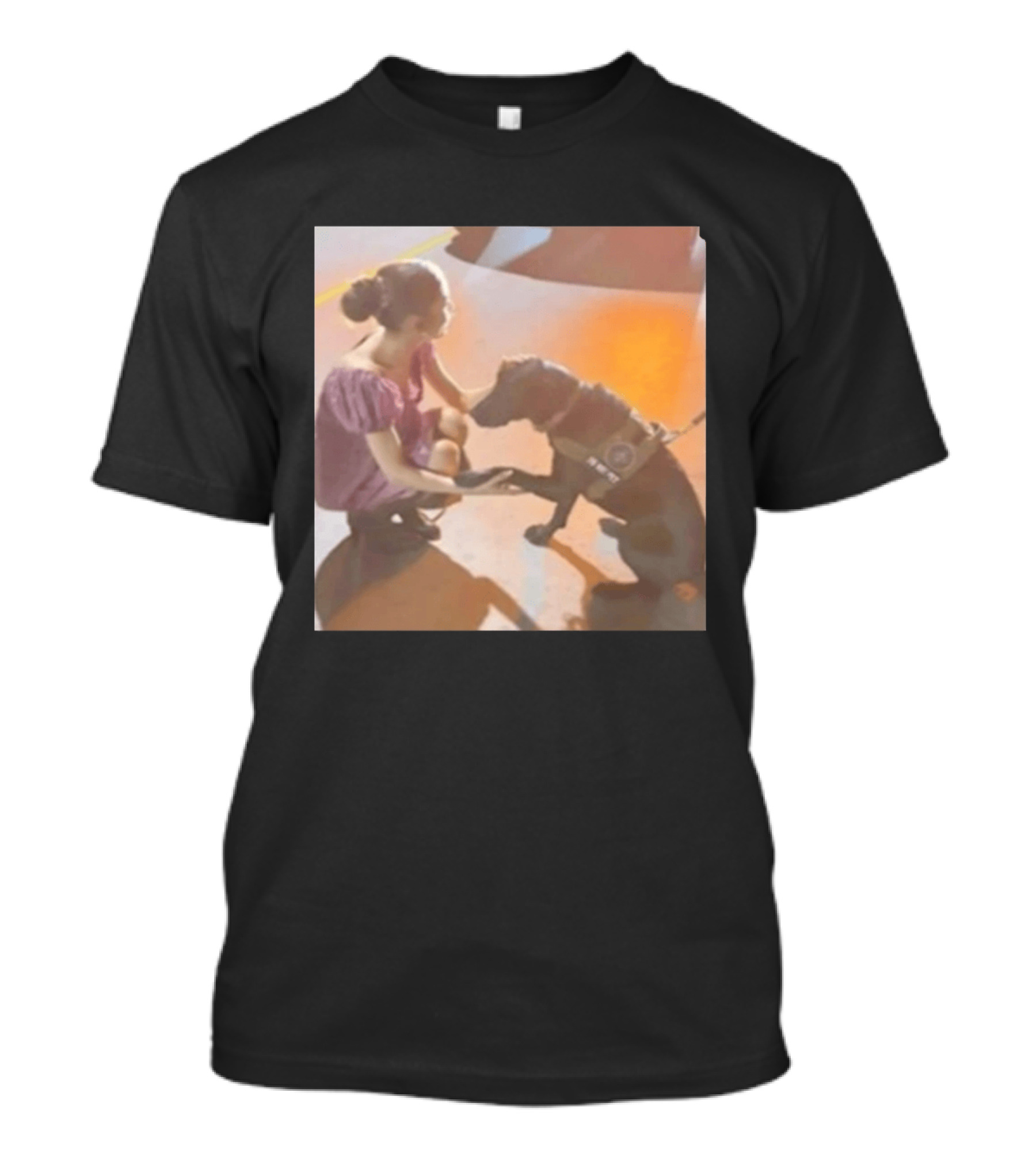 Ariana Grande Slipping Down With Dog T-Shirt