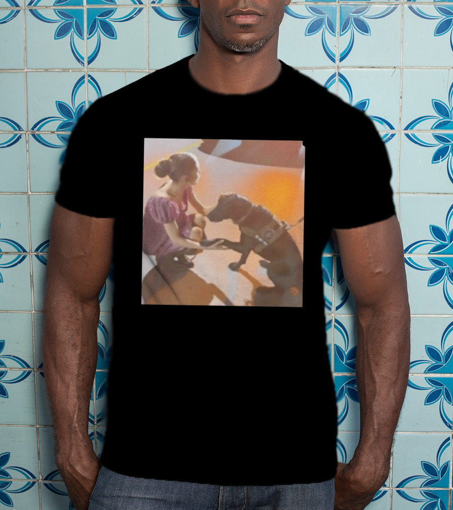 Ariana Grande Slipping Down With Dog T-Shirt