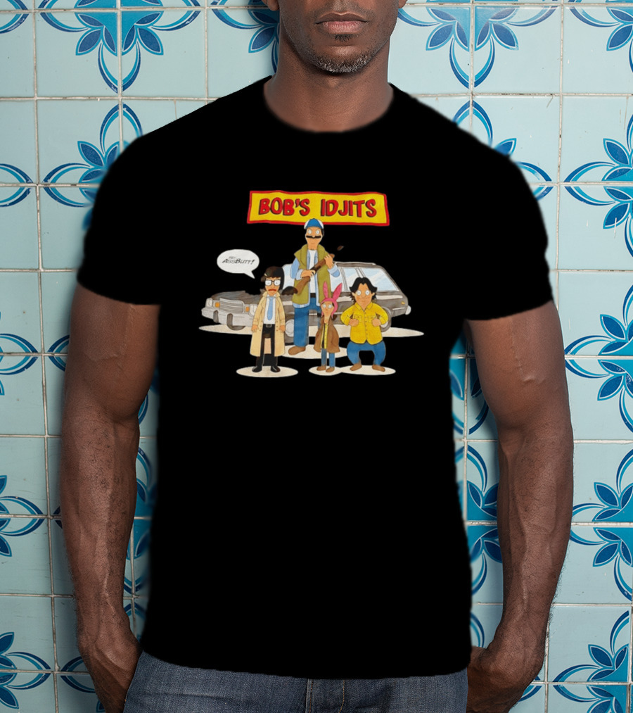 Bob's Idjits Hey Assbutt Cartoon Mashup T-Shirt