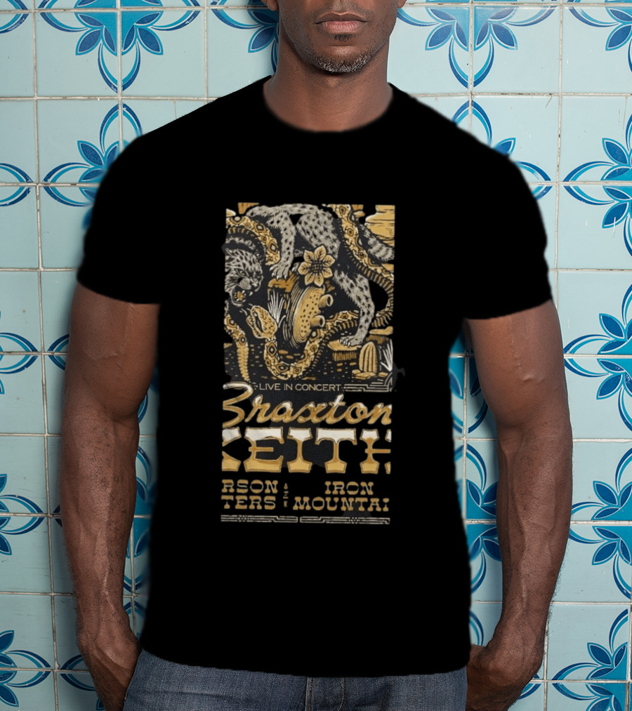 Braxton Keith Live In Concert 2026 Columbus Ohio Neon Dreams Tour T-Shirt