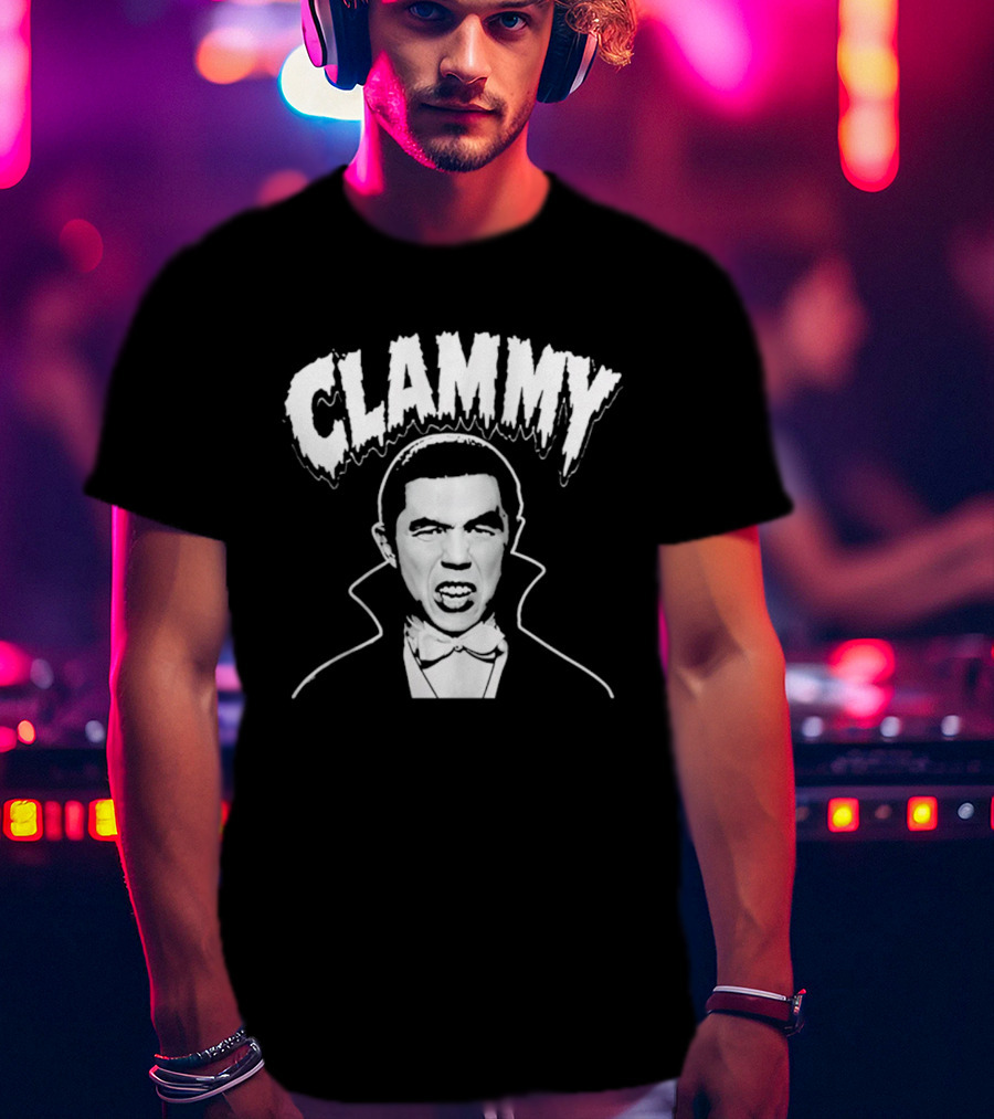 Clammy Dracula Vampire Halloween Costume T-Shirt