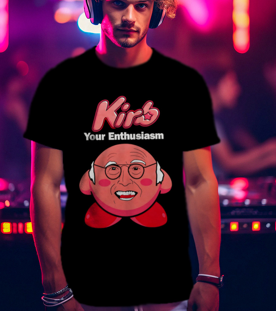 Kirb Your Enthusiasm Kirby Larry David T-Shirt