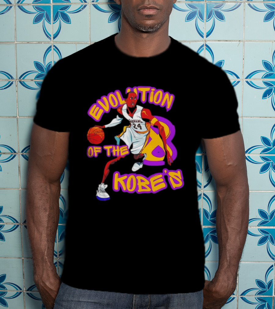 Evolution Of The Kobe's Lakers Basketball Number 24 T-Shirt