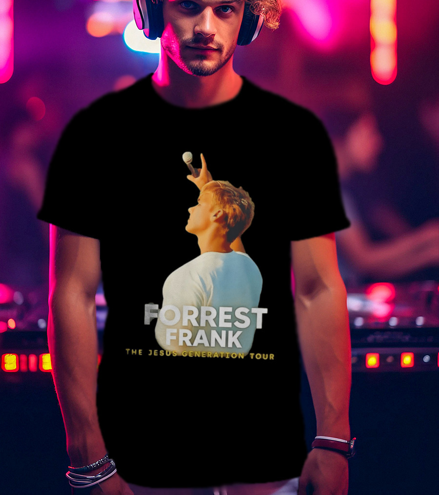 Forrest Frank The Jesus Generation Tour Microphone Pose T-Shirt